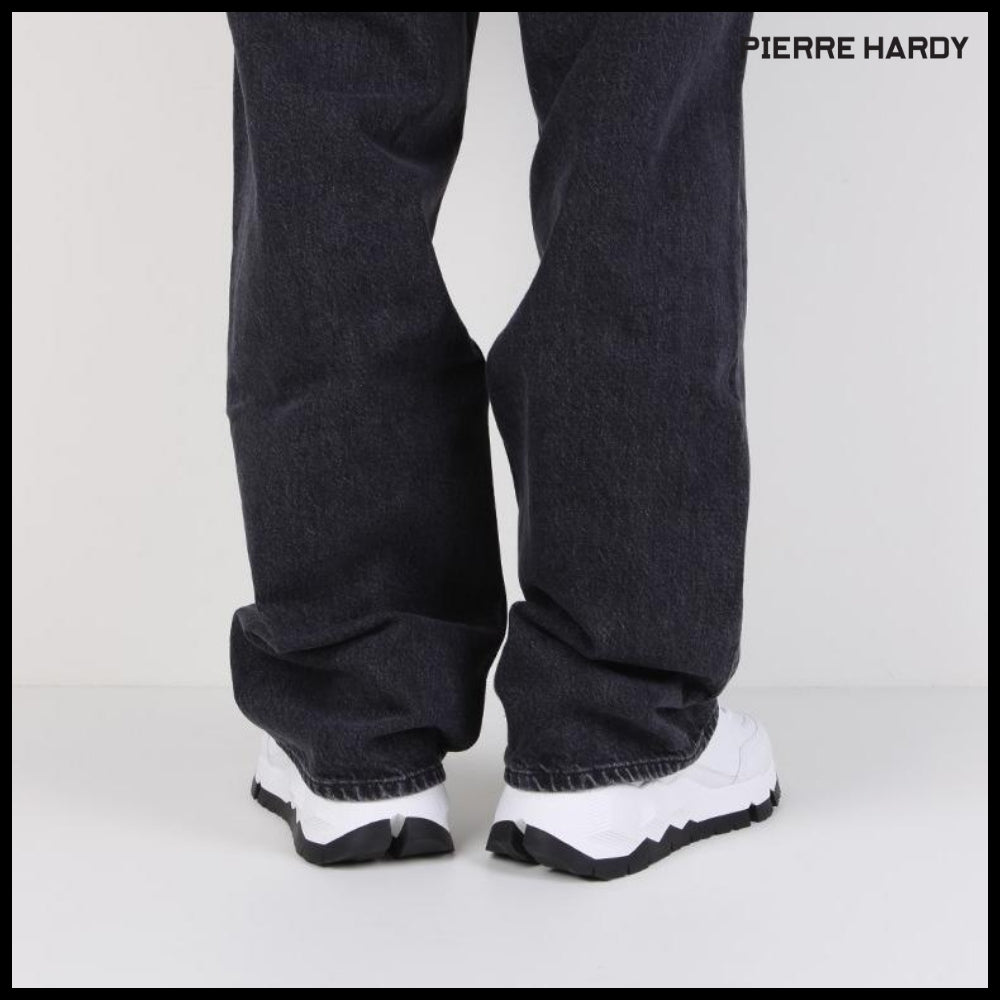 【Pierre Hardy】STREET LIFE White Sneakers QX02Z