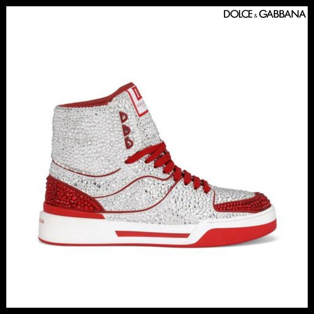 【Dolce & Gabbana】CALFSKIN NEW ROMA HIGH-TOP SNEAKERS