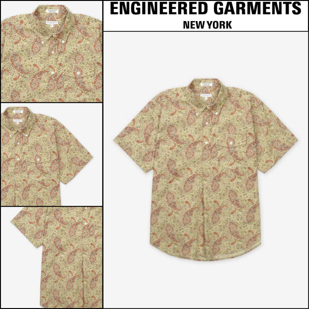 ◆Engineered Garments◆ ポップオーバー BDシャツ カーキ 人気