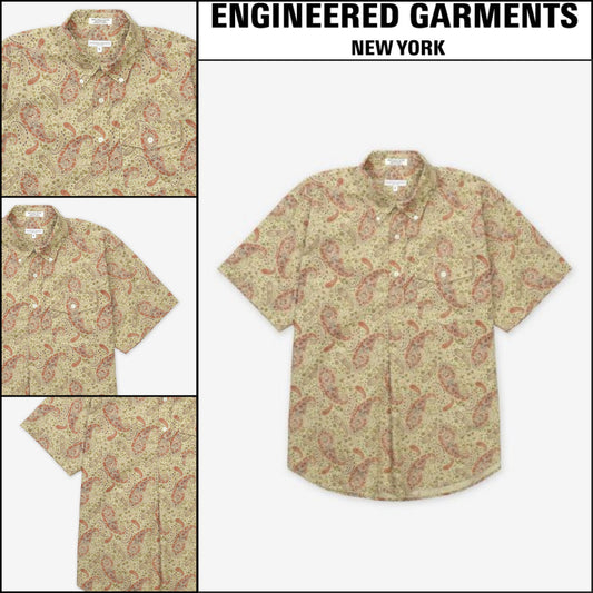 ◆Engineered Garments◆ ポップオーバー BDシャツ カーキ 人気