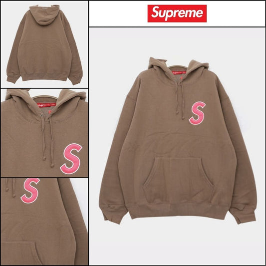 【100%正規品保証 Supreme】S Logo Pocket Sweat Hoodie Dusty