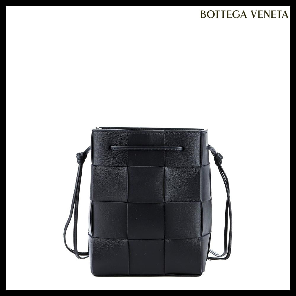 【BOTTEGA VENETA】Small Cassette Bucket Bag Dark Navy