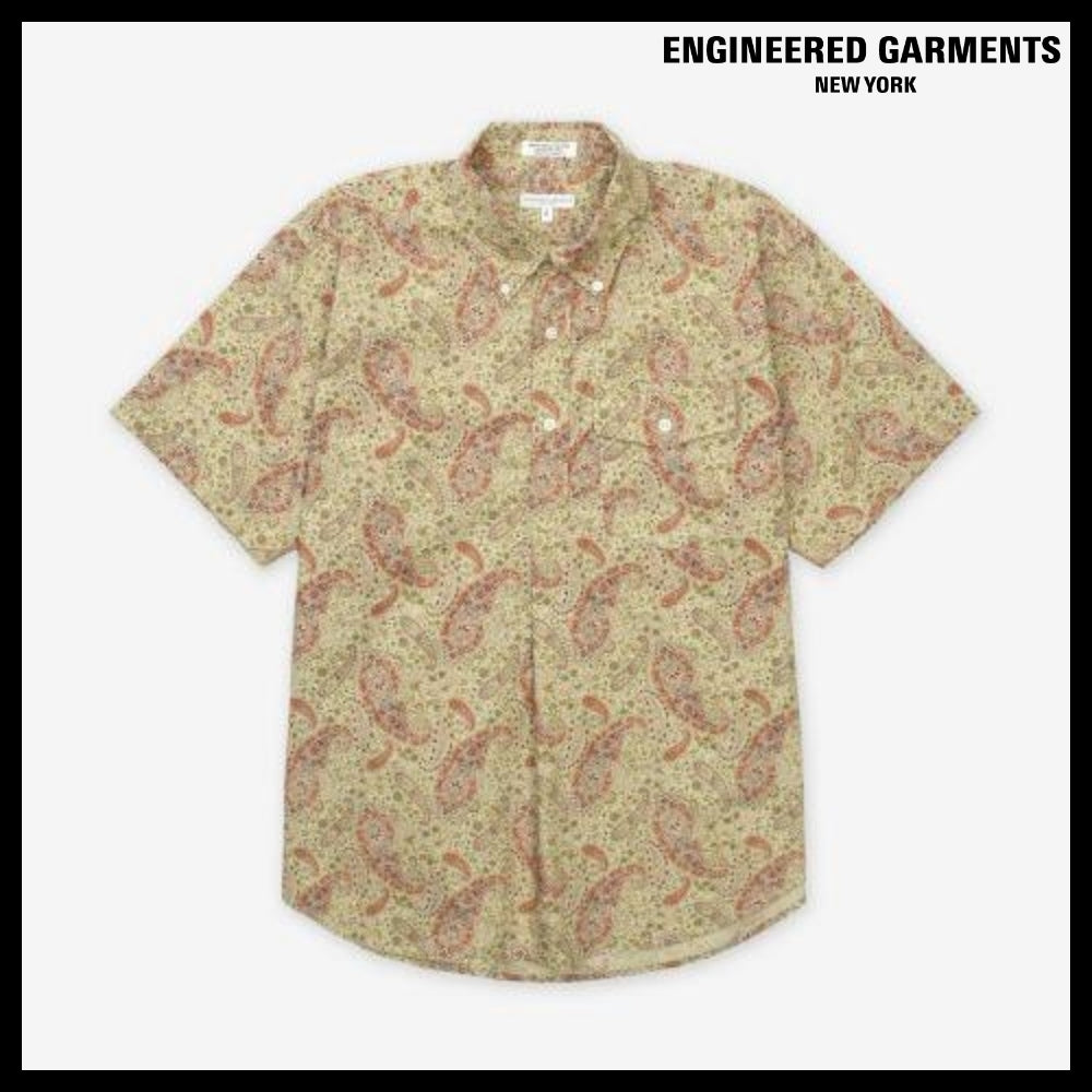 ◆Engineered Garments◆ ポップオーバー BDシャツ カーキ 人気