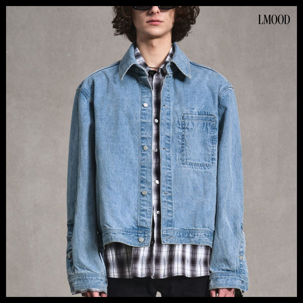【LMOOD】Midtown Denim Shacket 2 Colors