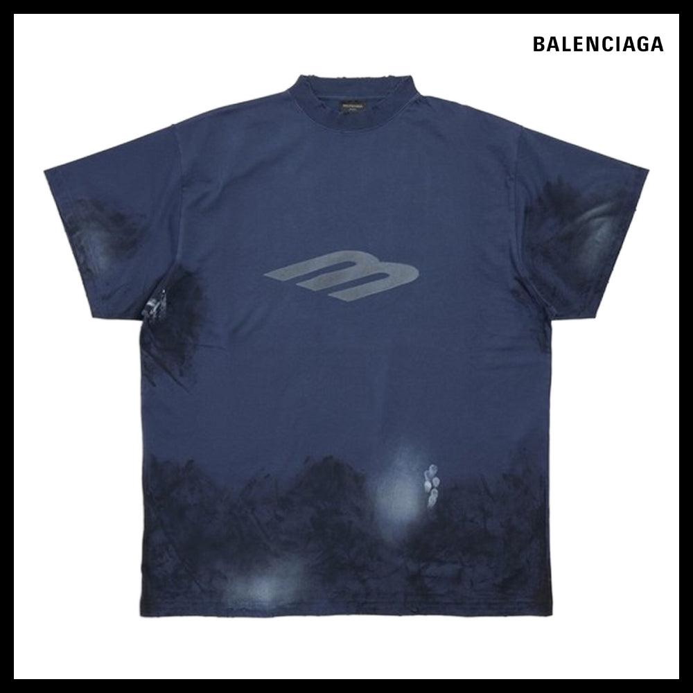 ★BALENCIAGAアウトレット セール ★3B Stencil Oversized Tee