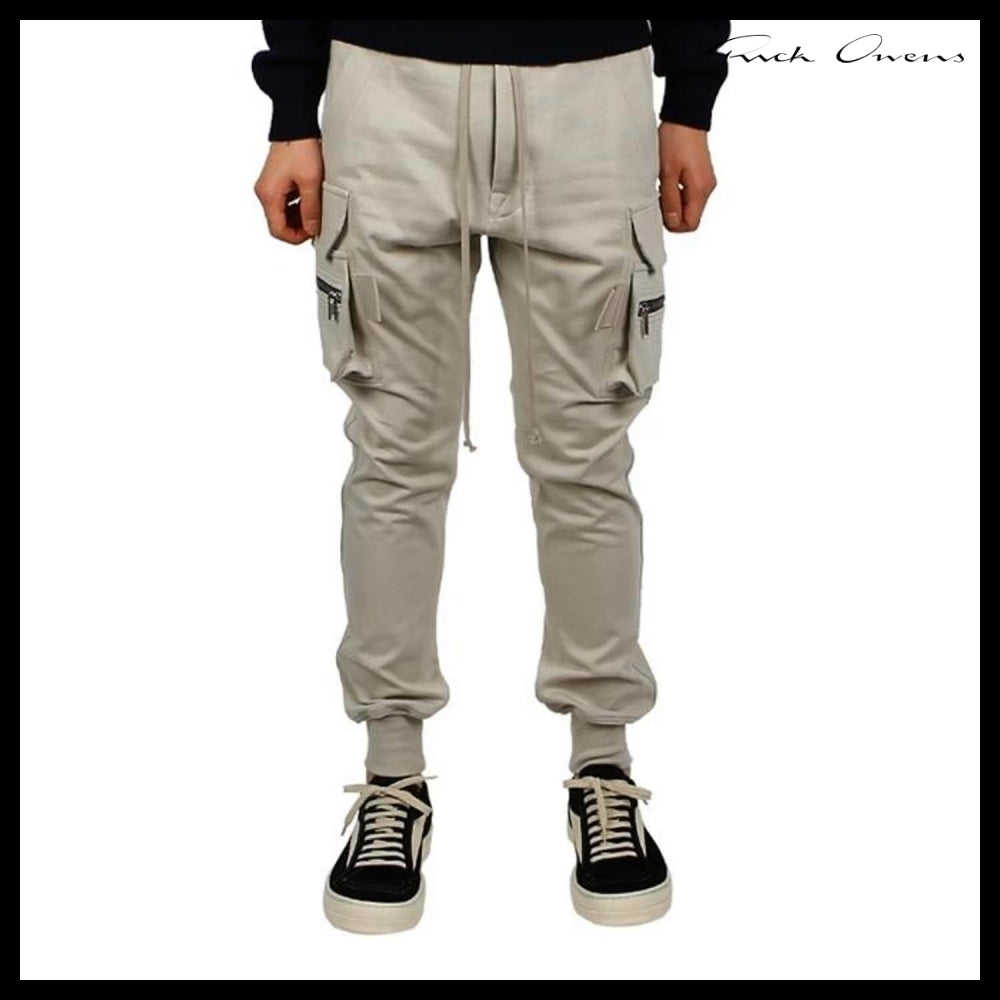 【RICK OWENS】Mastodon Cargo Pants Beige