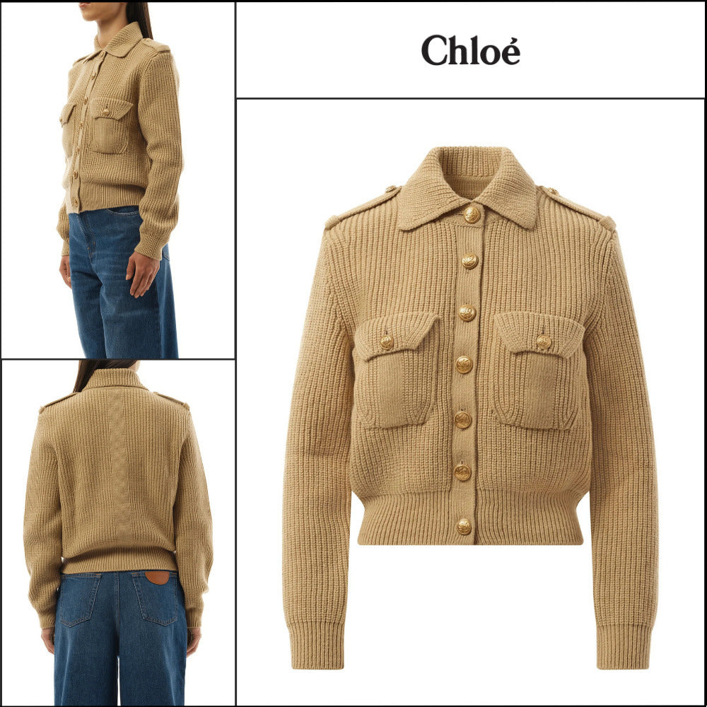 【Chloe】Smoky Cardigan in Beige
