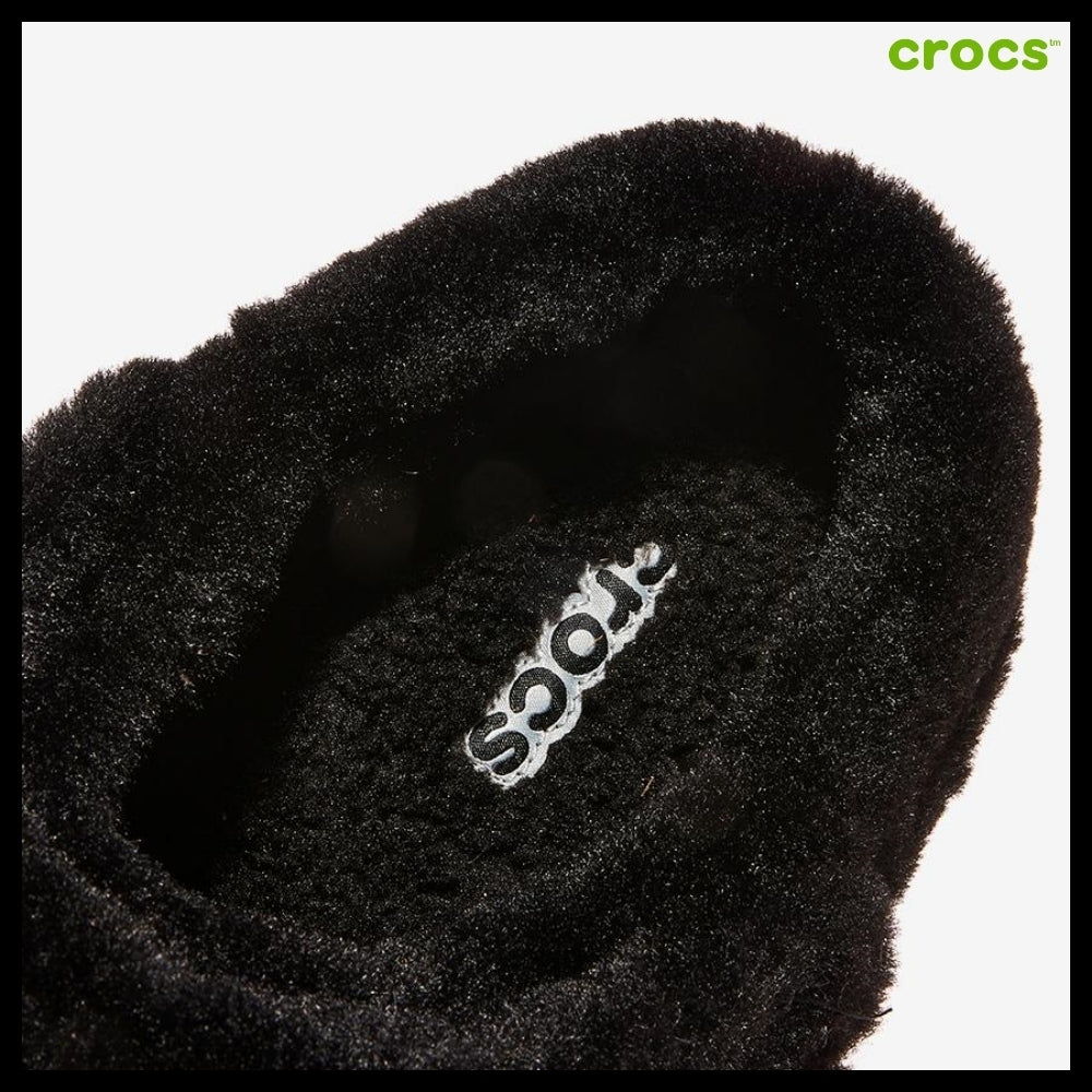 【CROCS】Classic Unforgettable Suede Clog Black