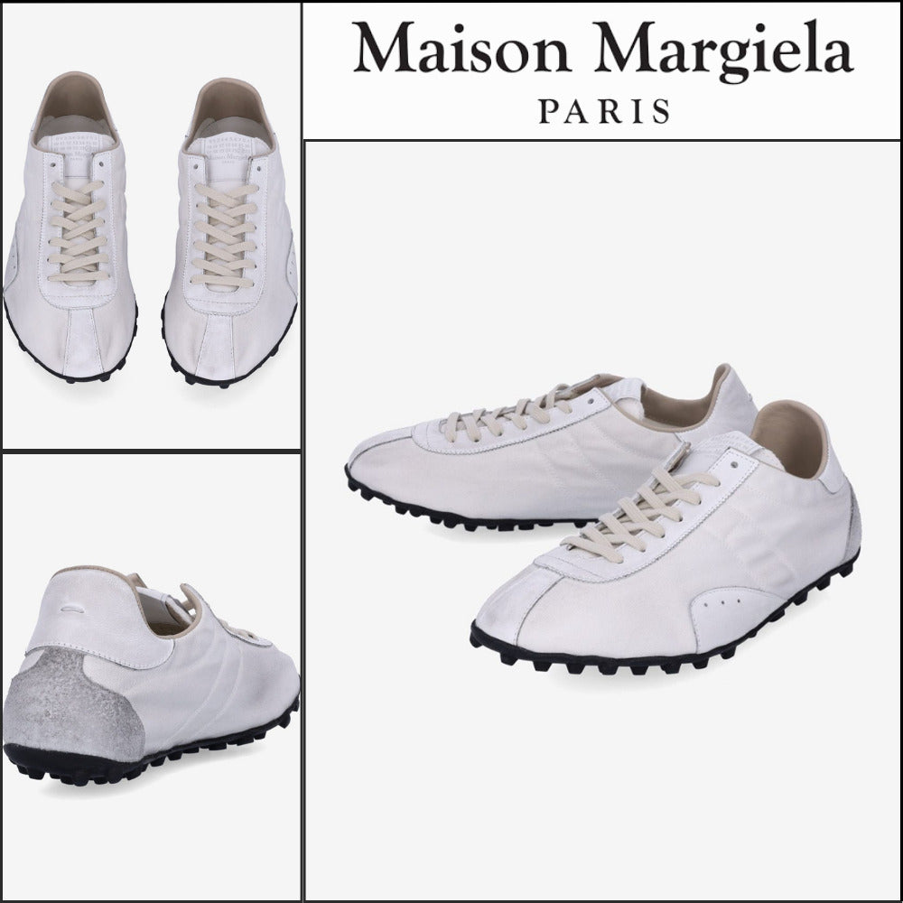 【Maison Margiela】Sprinter Low Top Sneakers White Birch