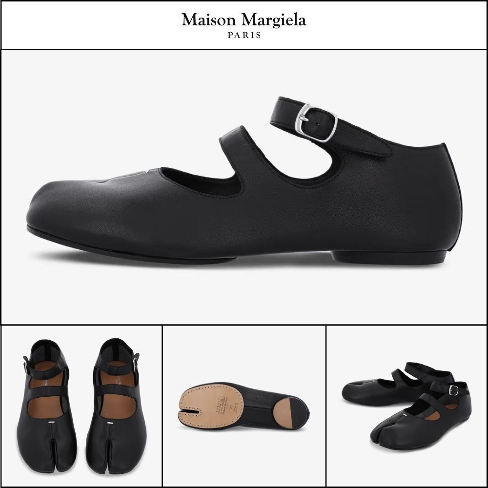 【Maison Margiela】Tabi Ballerina Flat Shoes Black