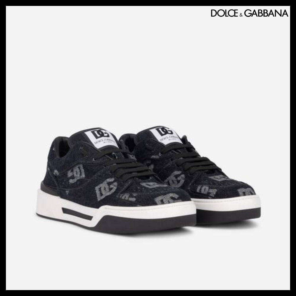 【Dolce & Gabbana】NEW ROMA SNEAKERS WITH DENIM LOGO