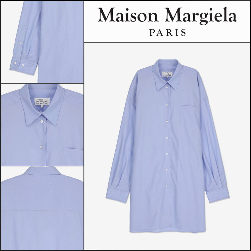 ★MAISON MARGIELA★ Oversized Shirt Light Blue