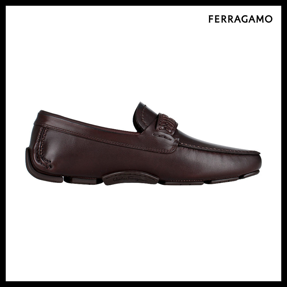 【FERRAGAMO】 Gancini Driving Loafers 0774653