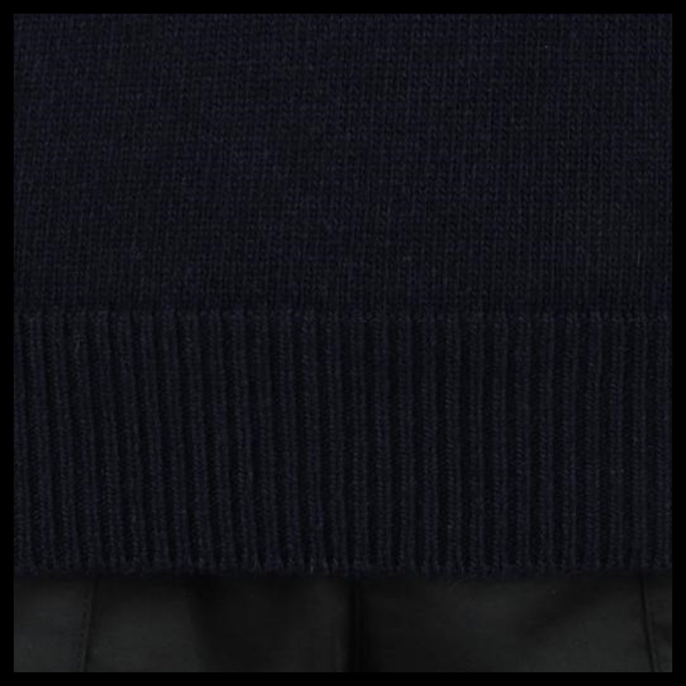 【STONE ISLAND】 Mens Wappen Patch Crewneck Knit Navy