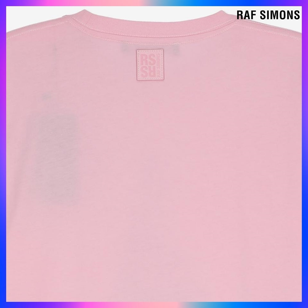 【RAF SIMONS】Hand Sign Short Sleeve T Shirt Light Pink