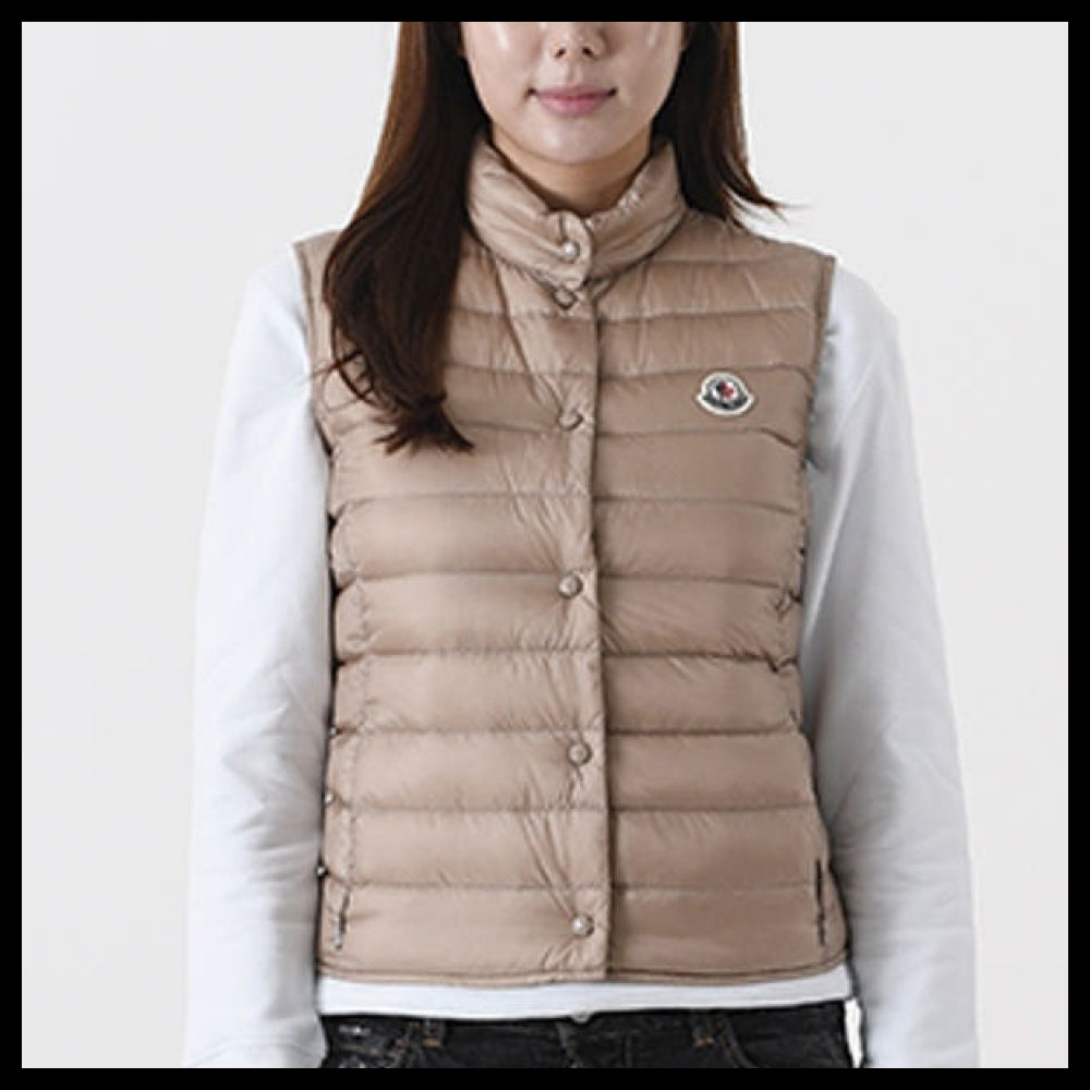 【MONCLER】Liane Logo Patch Padded Vest 205