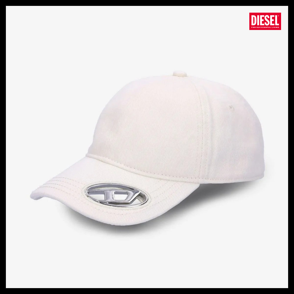 【DIESEL】C Plaque Ball Cap Off White