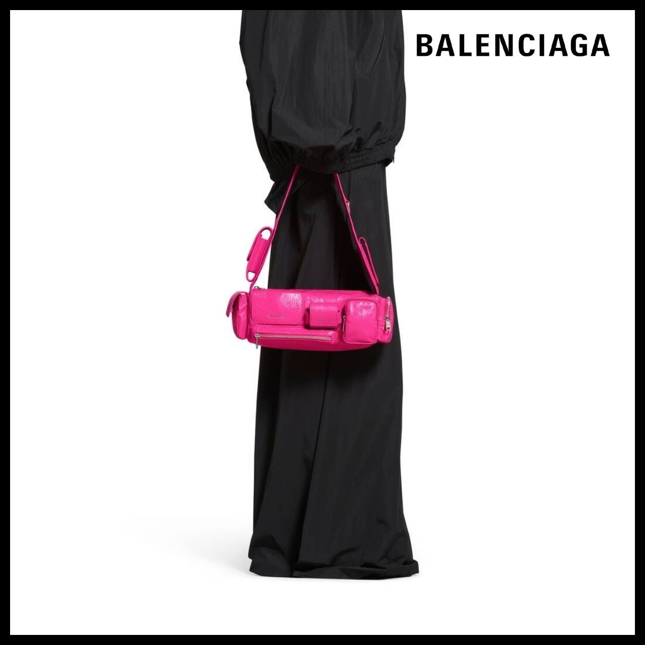 【BALENCIAGA】Superbusy XS Sling Bag Bright Pink