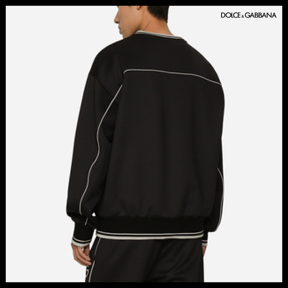 【Dolce&Gabbana】TECH JERSEY SWEATSHIRT EMBOSSED DG LOGO