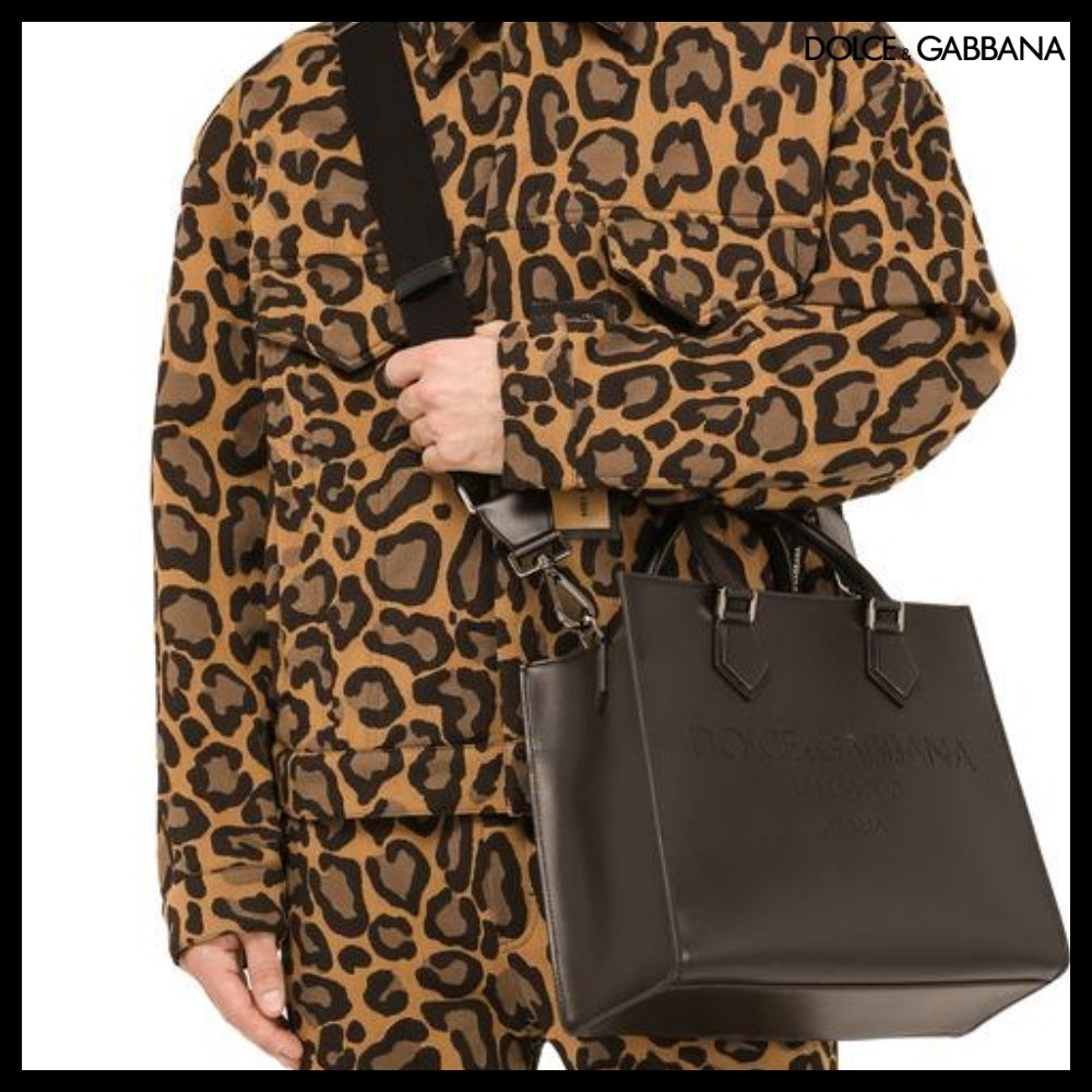 【Dolce&Gabbana】CALFSKIN EDGE SHOPPER LOGO
