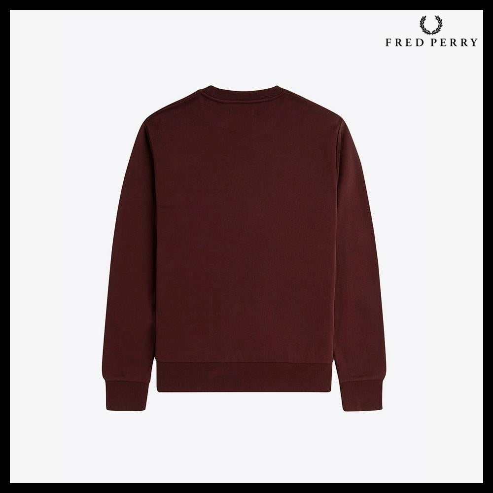 【FREDPERRY】ClubhouseEmbroideredChampionSweatshirt Oxblood
