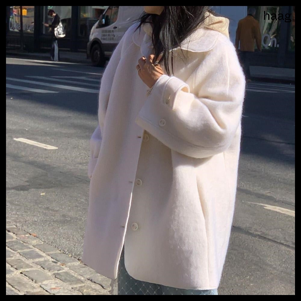 【HAAG】A Coat Cardigan Ivory