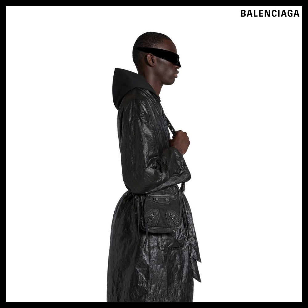 【BALENCIAGA】LE CAGOLE CROSSBODY BAG DENIM