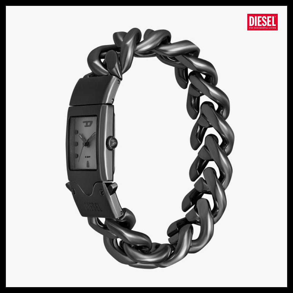 【DIESEL】DZ2227 Closer Square Women’s Metal Watch