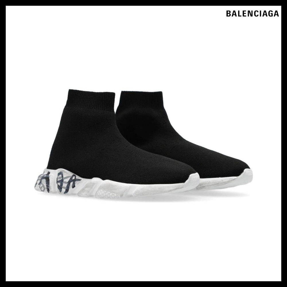 【BALENCIAGA】Speed Graffiti Recycled Knit Sneaker