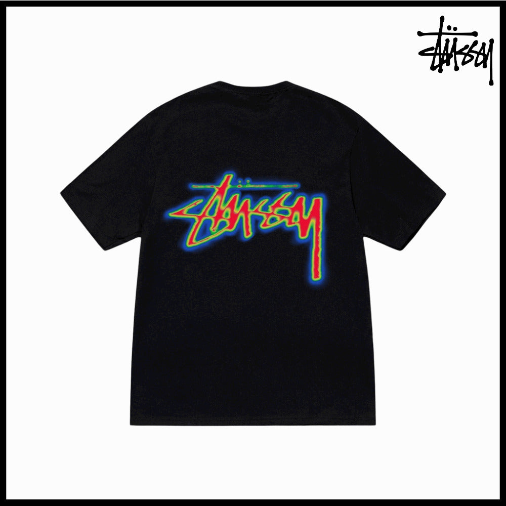 【STUSSY】Thermal Stock T-Shirt Black