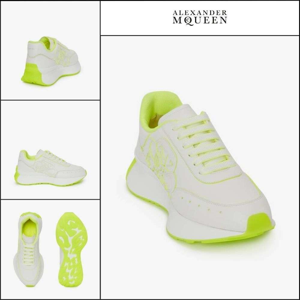 【Alexander Mcqueen】Women’s Sprint Runner White AcidYellow