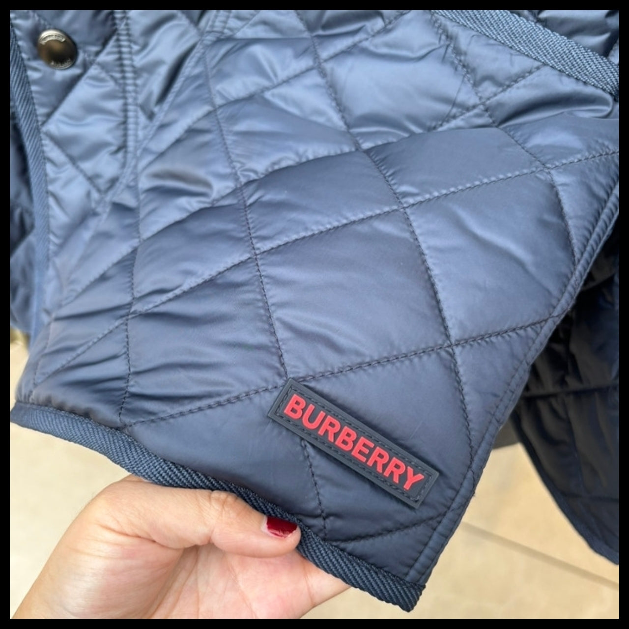 【BURBERRY】Willowbrook Quilted Jacket Navy