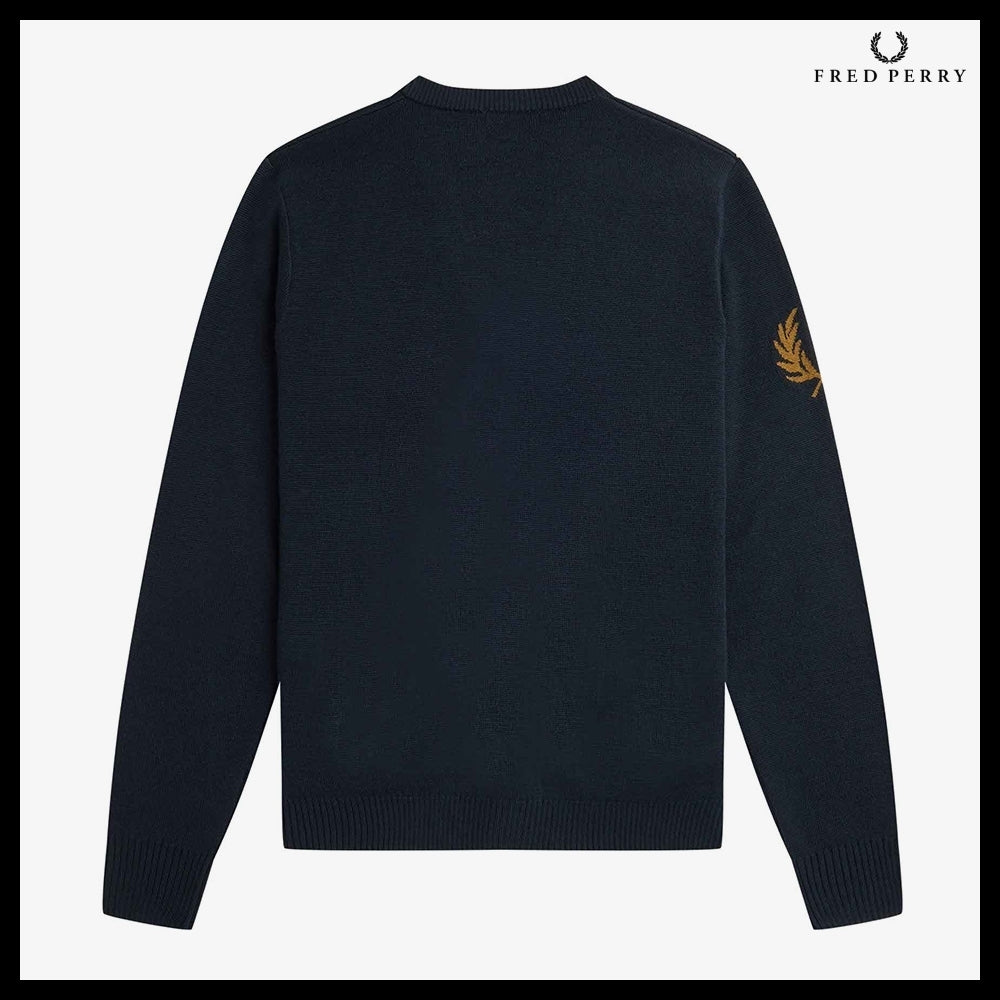 【FRED PERRY】Laurel Wreath Cardigan Navy