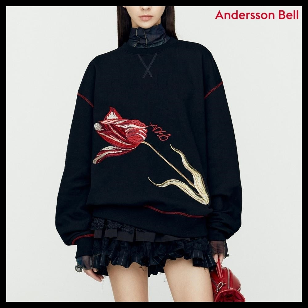 【ANDERSSON BELL】Essential ADSB Floor Sweatshirt Black