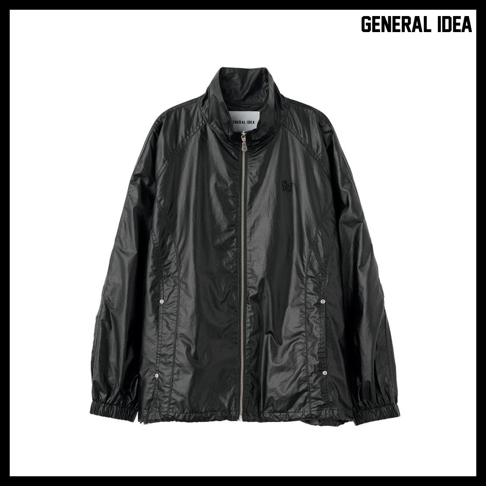【GENERAL IDEA】Glossy Coating Jumper - Black