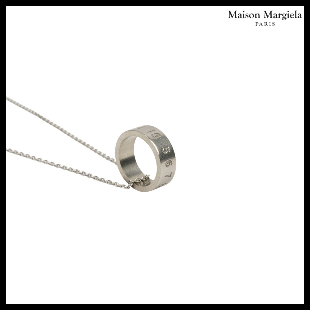 【Maison Margiela】Numerical Ring Necklace Silver