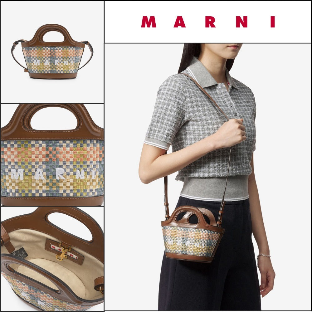 【MARNI】マイクロトロピカリア トートバッグレモンアプリコット