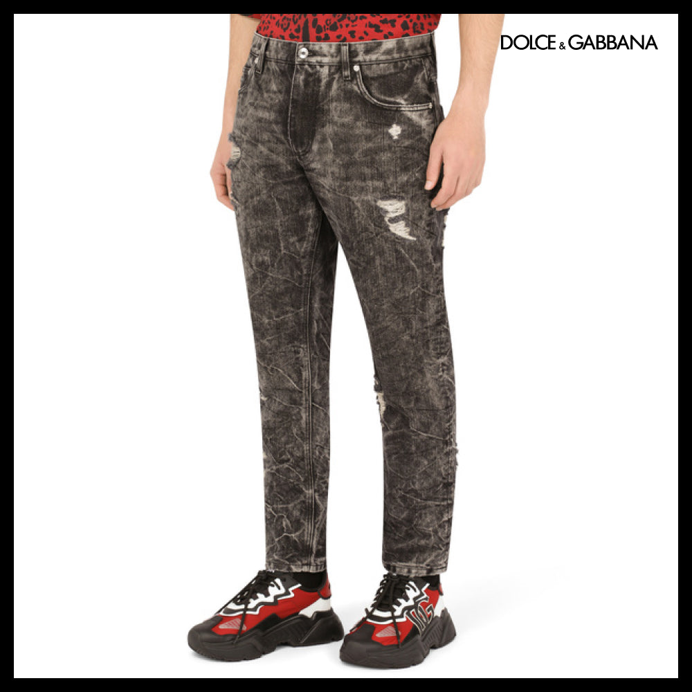 ★Dolce&Gabbanaアウトレット セール ★LOOSE GRAY WASH JEANS
