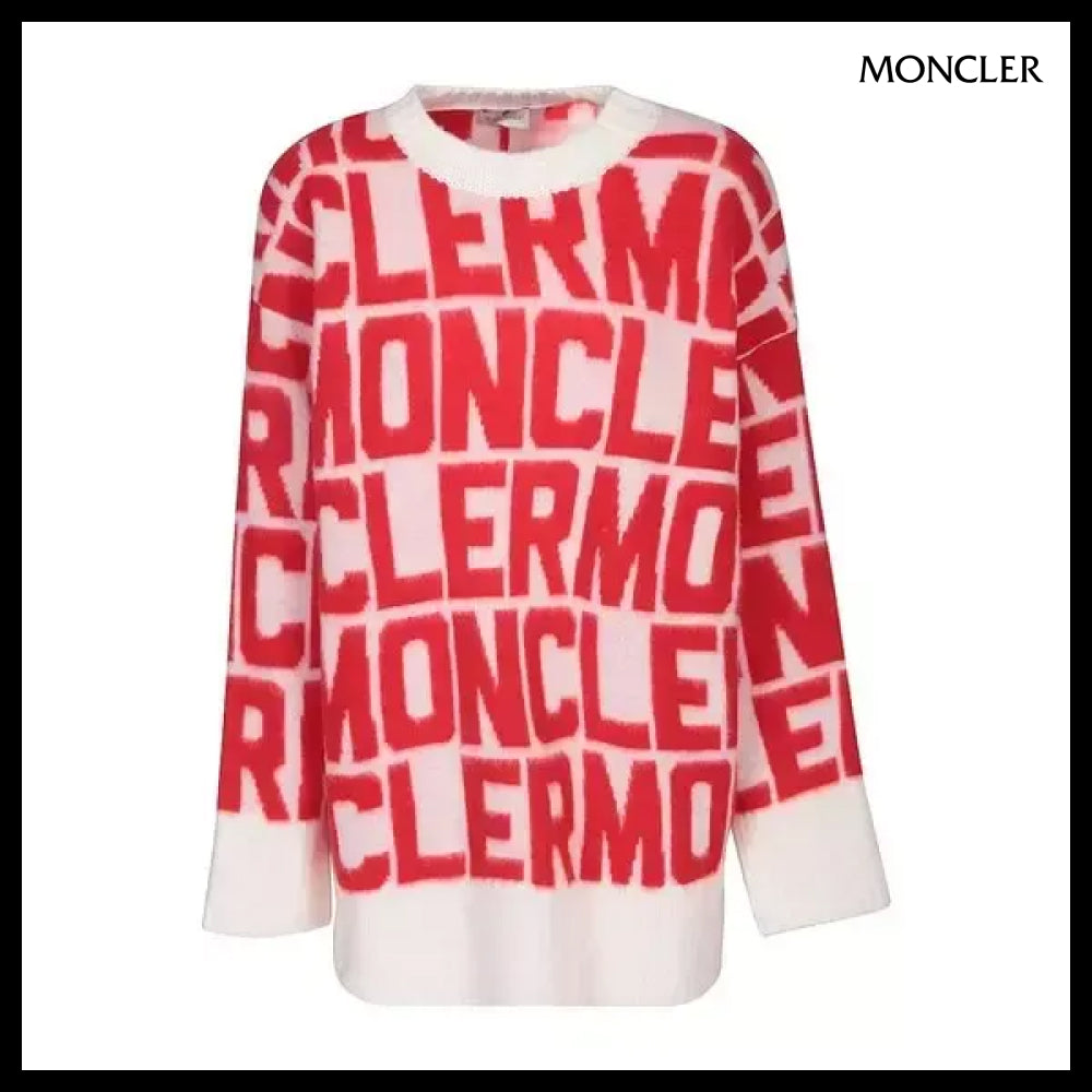 【MONCLER】Logo Wool Jacquard Sweater