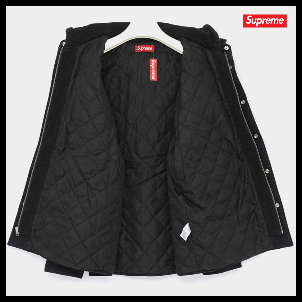 【100%正規品保証 Supreme】Patches Hooded Zip Up Shirt Jacket
