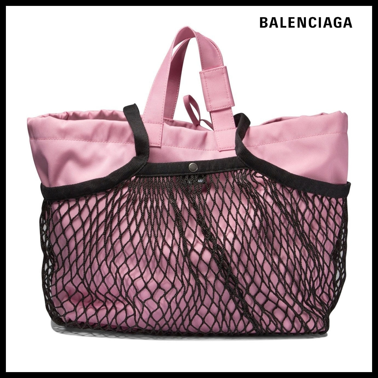 【BALENCIAGA】24/7 Medium Tote Bag Pink Black