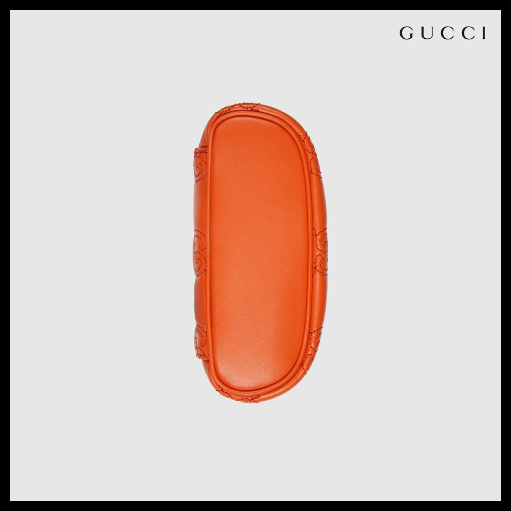 【GUCCI】GG Matelasse Top Handle Mini Bag Orange