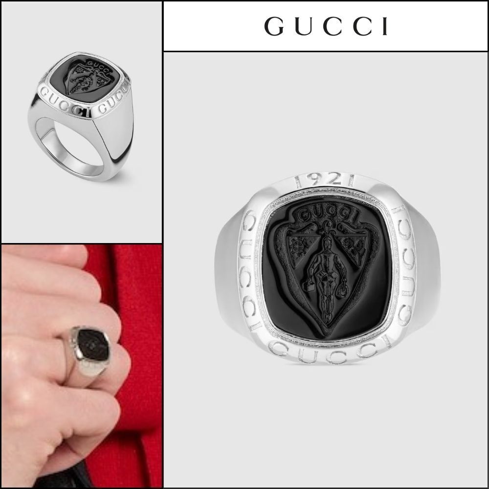【GUCCI】Crest Signet Ring