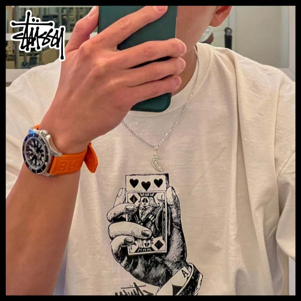 【STUSSY】SWIRLY S CHAIN STERLING ネックレス 正規品