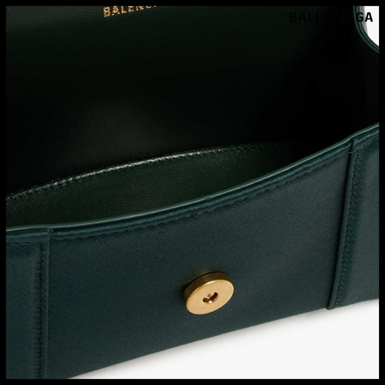 【BALENCIAGA】Hourglass XS Top Handle Bag in Deep Green