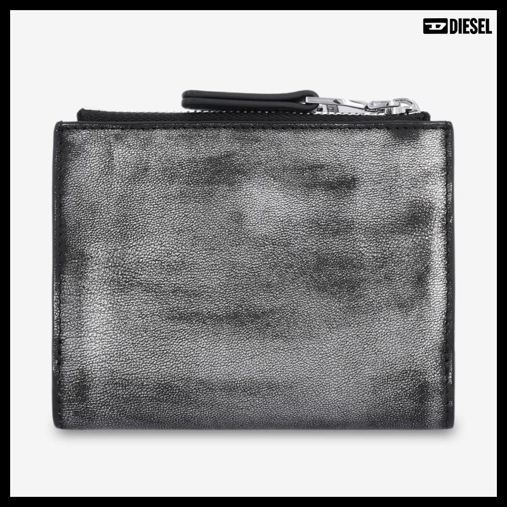 【DIESEL】Play Bifold II Wallet Black Silver