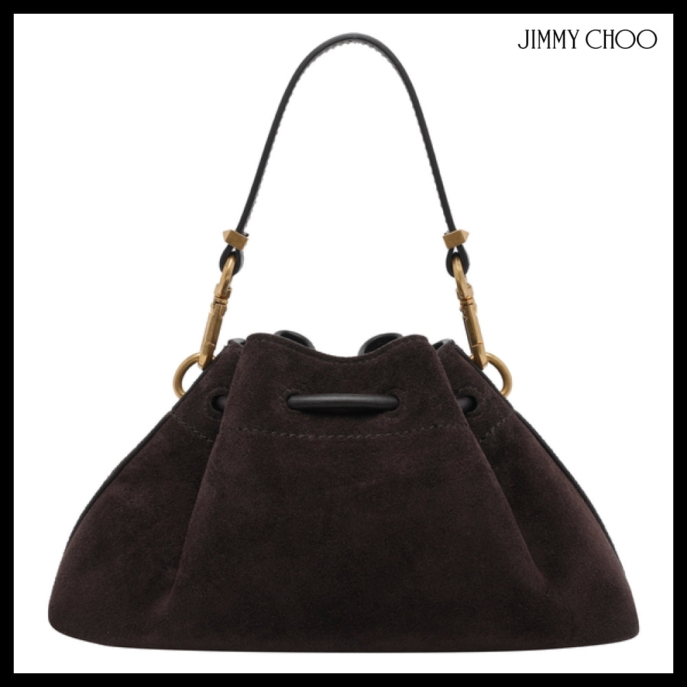 【JIMMY CHOO】Brown Bucket Bag