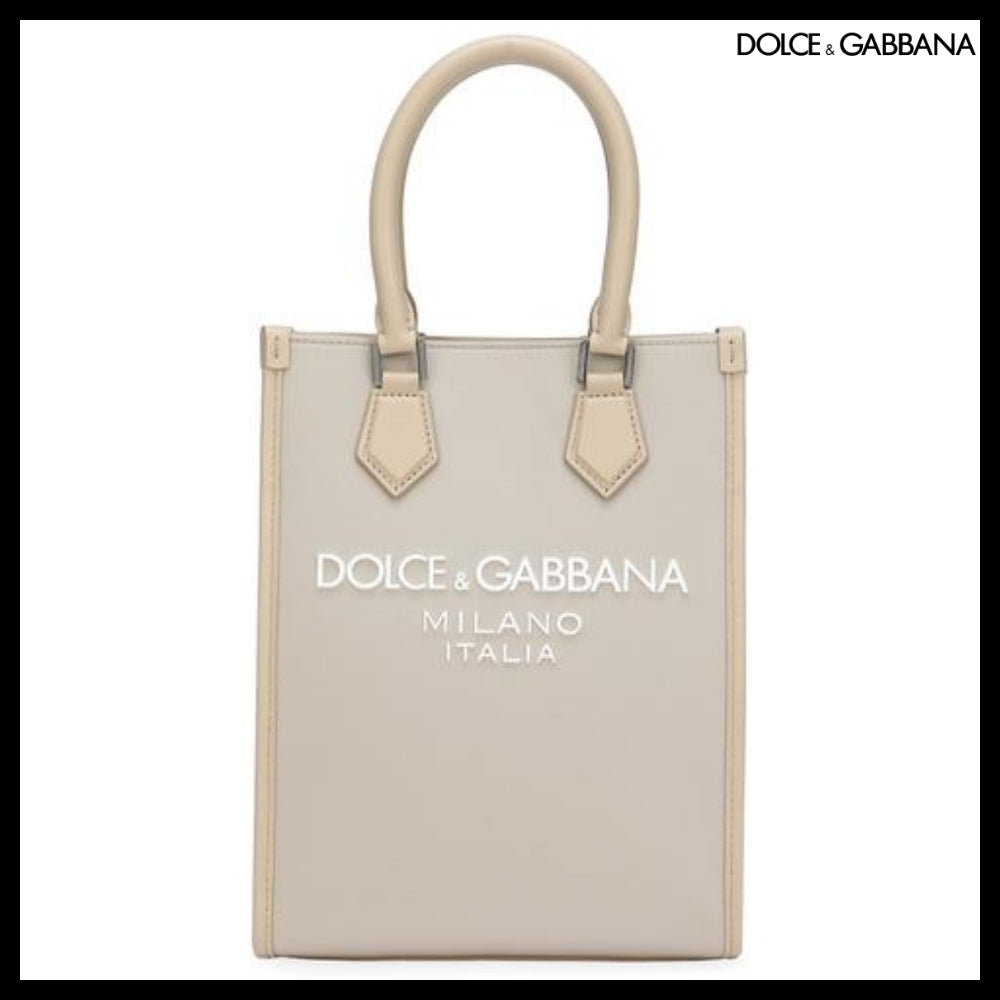 【Dolce&Gabbana】SMALL NYLON BAG RUBBERIZED LOGO