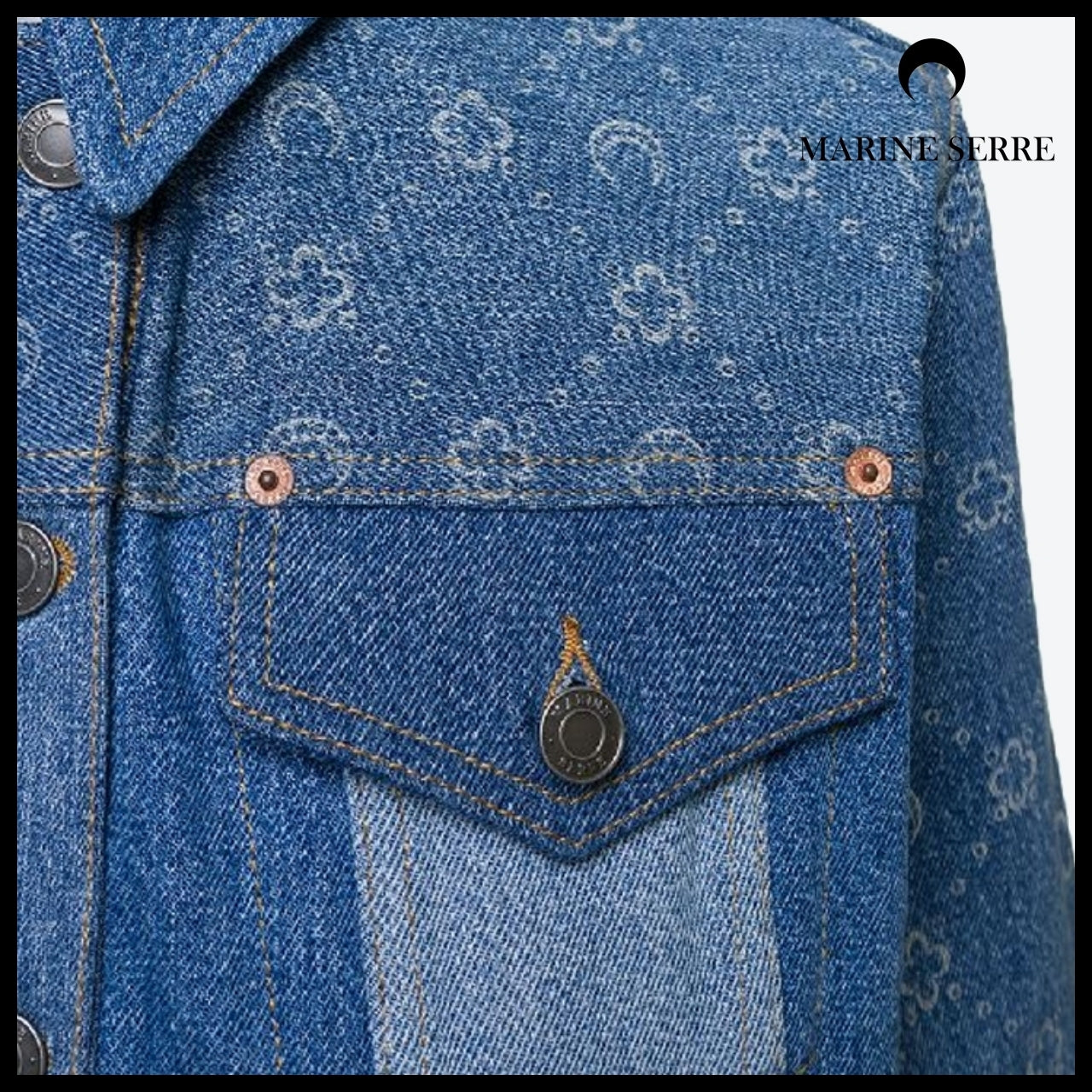 【【MARINE SERRE】Denim Jacket