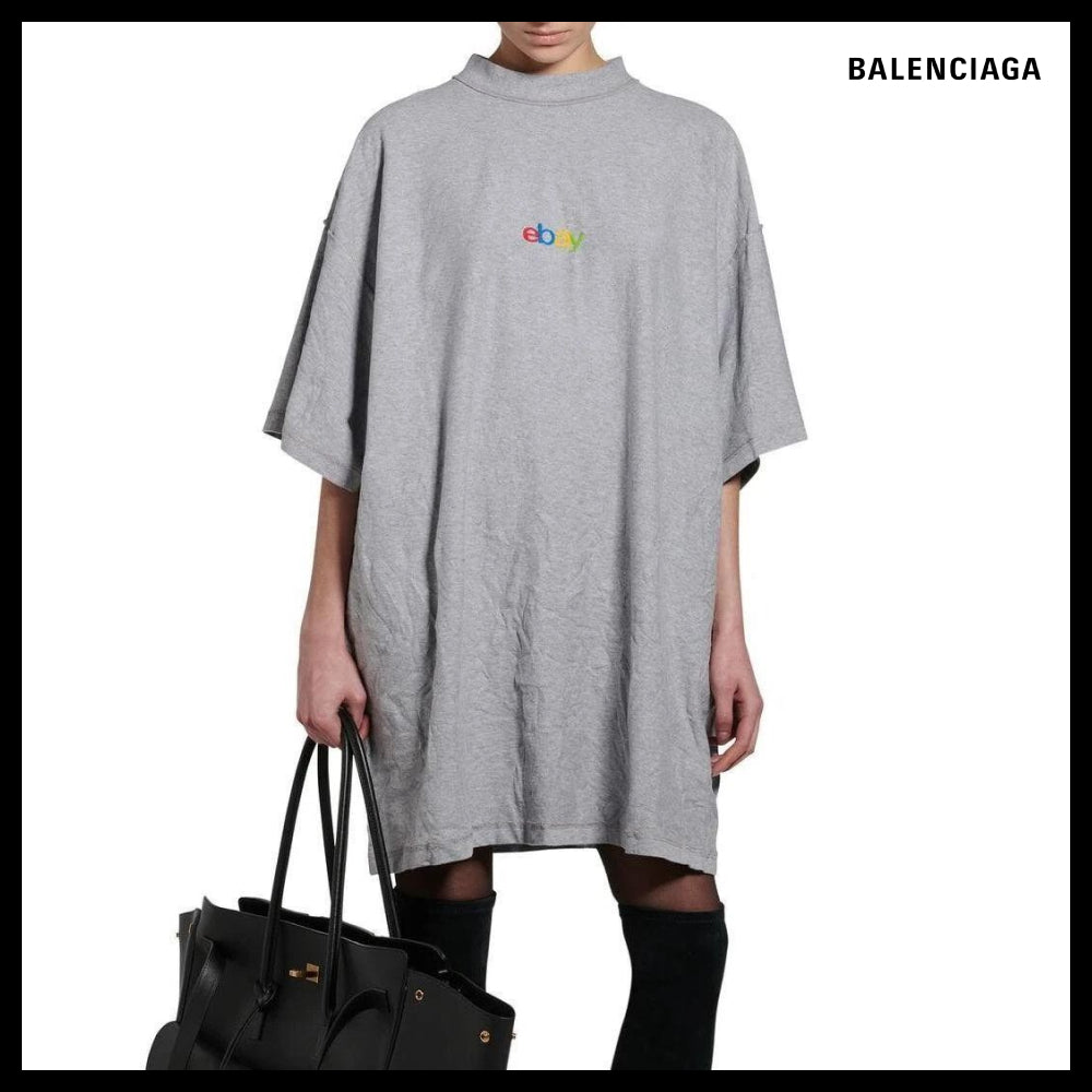 【BALENCIAGA】eBay Inside Out T-Shirt Oversized Gray